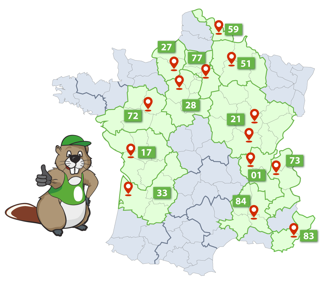 Carte des concessions et magasins Pil'Poêle